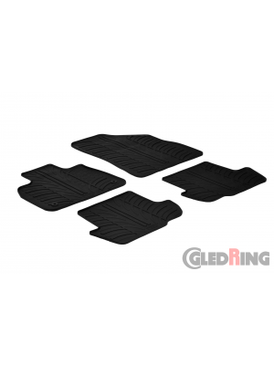 Original Gledring Passform Fußmatten Gummimatten 4 Tlg.+Fixing - Citroen DS5 2012->